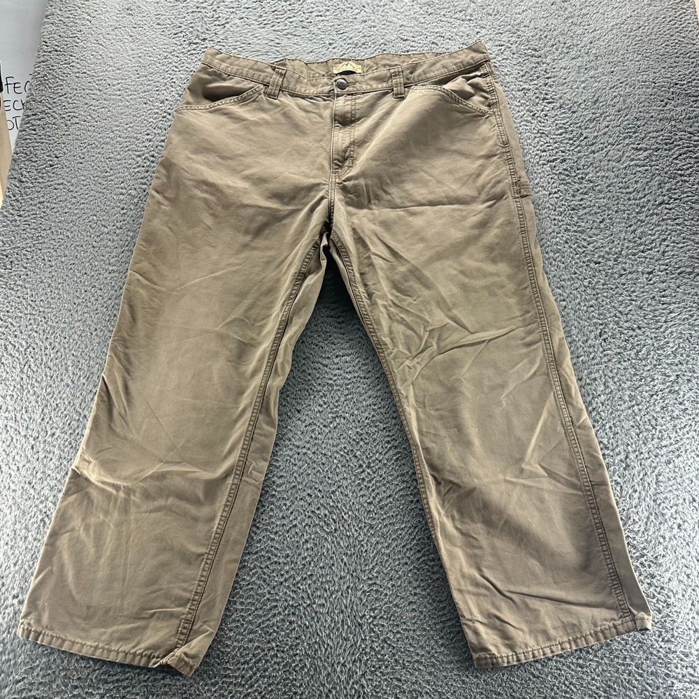 Blue Mountain‎ Pant Mens 40x28 Brown Cotton Carpenter Straight Utility Workwear